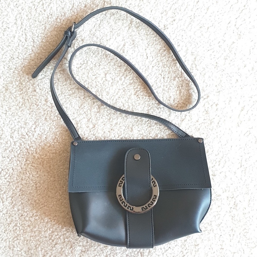 Tommasini black crossbody shoulder bag